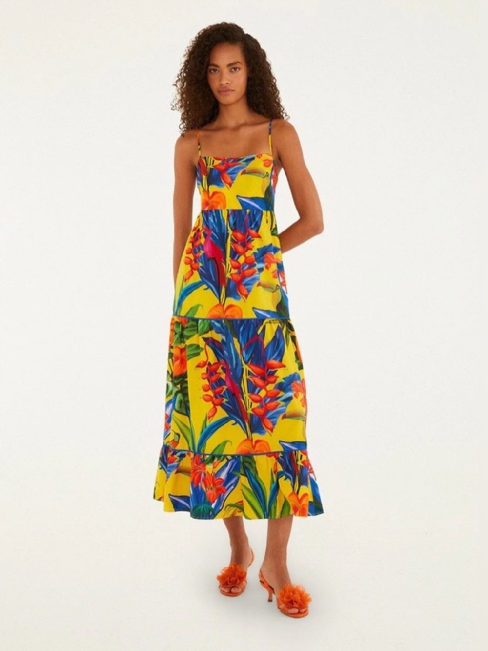 NWT FARM Rio Bright Nature Maxi Sundress Size Small
